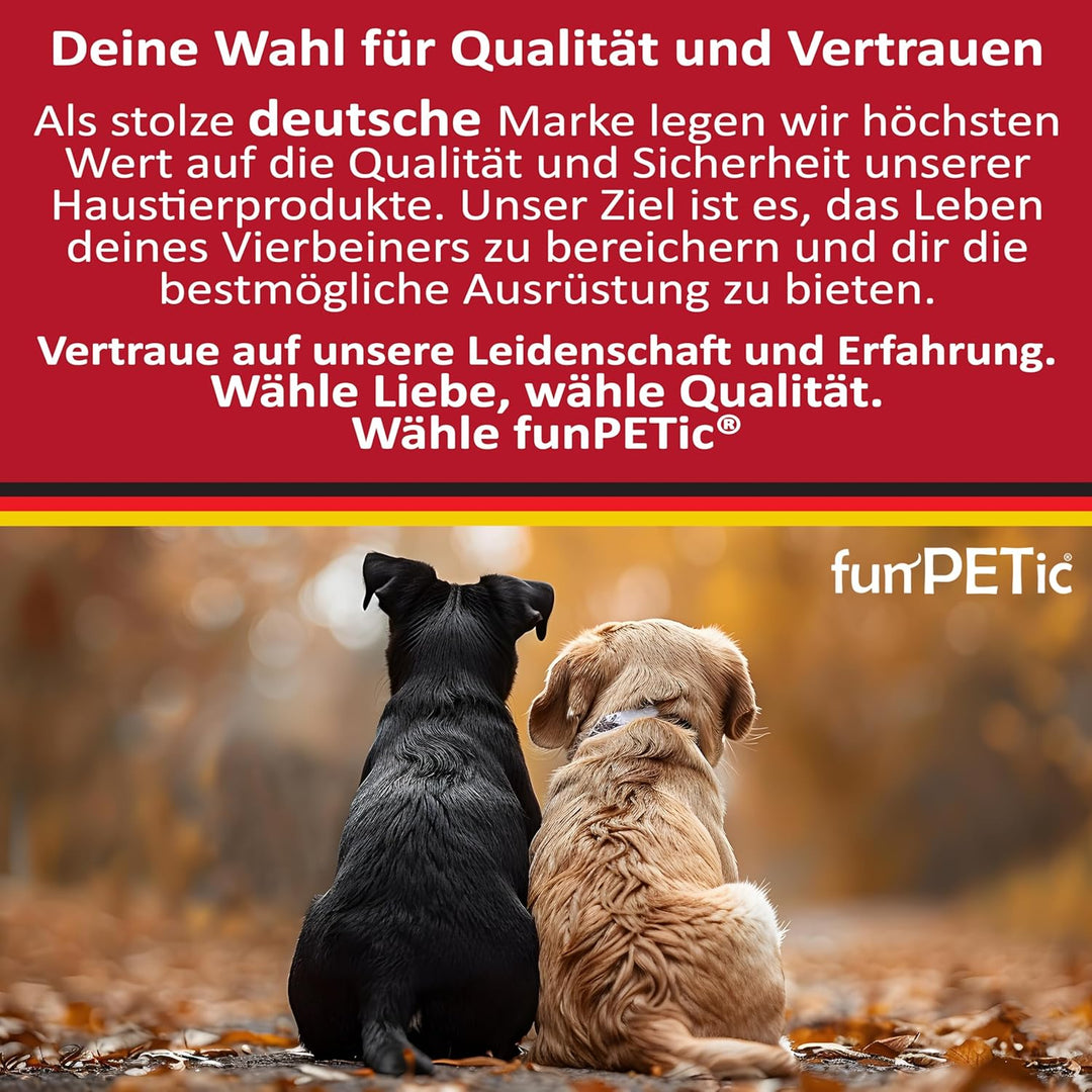 funPETic Hundegeschirr Essential - Anti-Zug Geschirr, reflektierend, gepolstert und atmungsaktiv - B