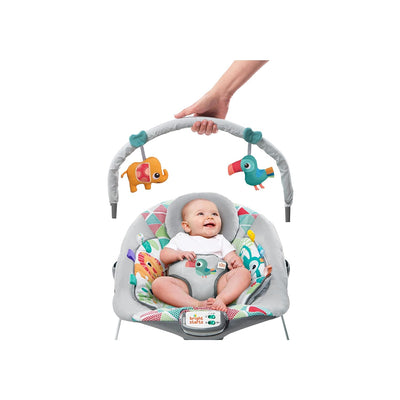 Bright Starts vibrierende Babywippe, Toucan Tango mit 7 Melodien, automatischer Abschaltfunktion, 3