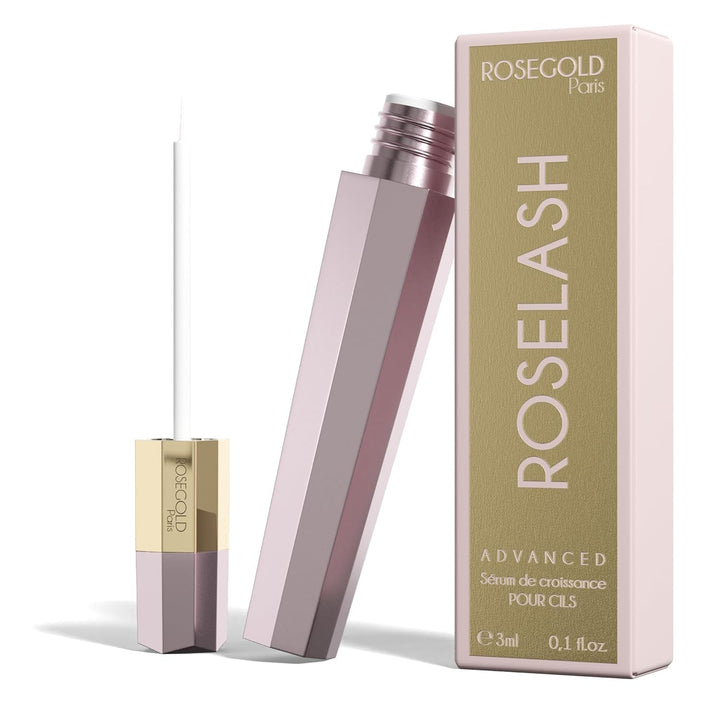 Roselash Advance Serum für Wimpernwachstum, vollere und dichtere Wimpern – 95% natürlich, ohne Hormo