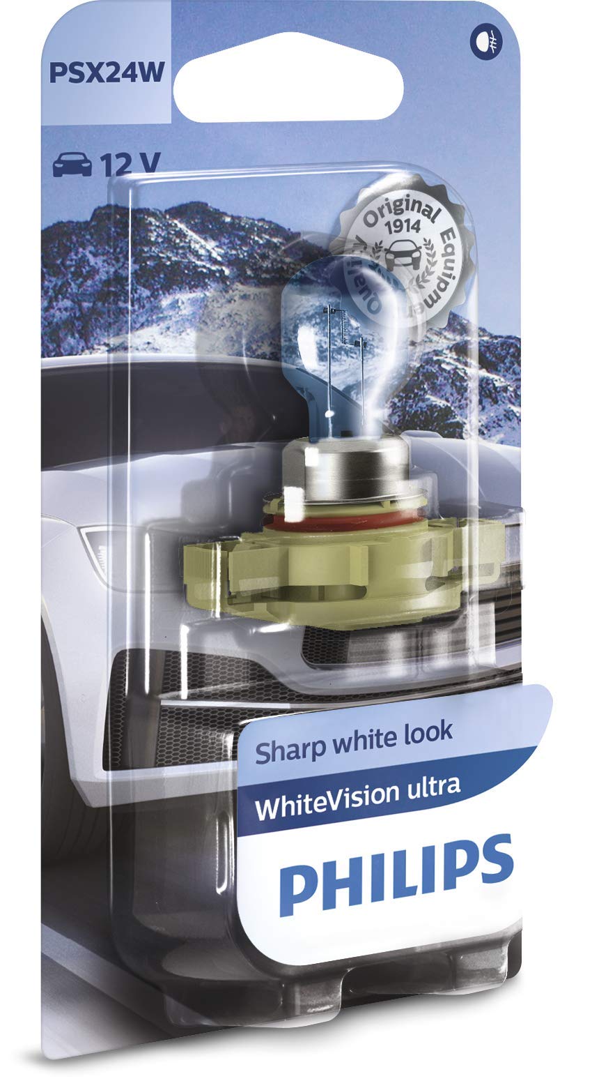 Philips 545828 WhiteVision ultra PSX24W Nebellampe, Einzelblister Single blister PSX24W, Single blis