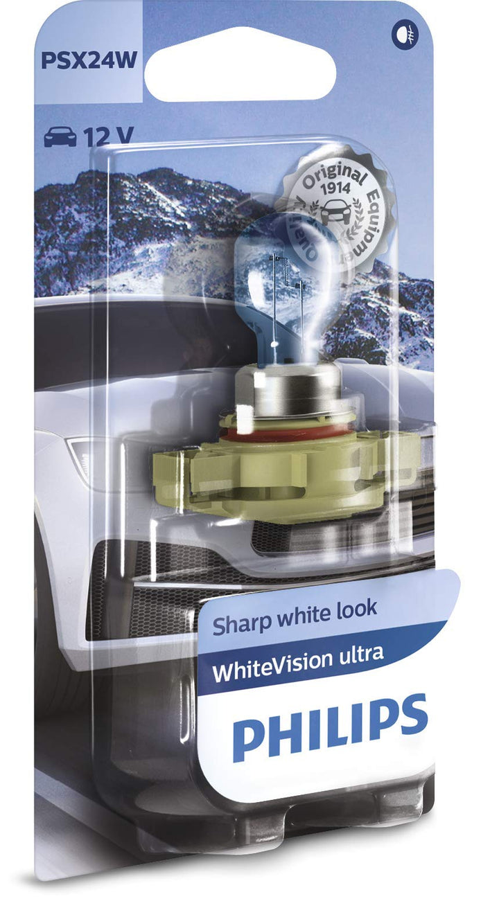 Philips 545828 WhiteVision ultra PSX24W Nebellampe, Einzelblister Single blister PSX24W, Single blis