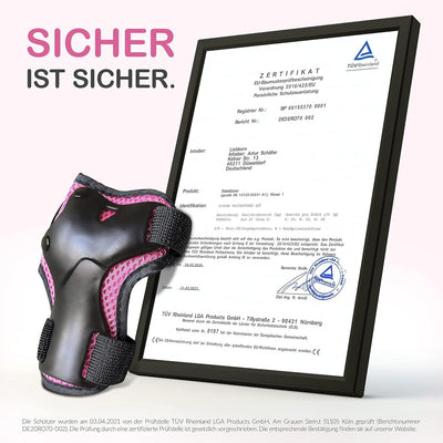 Liebkern Knieschoner Kinder - Ab 2 Jahre - Sicherheitsgeprüft und Komfortabel - Robuste Inliner Scho