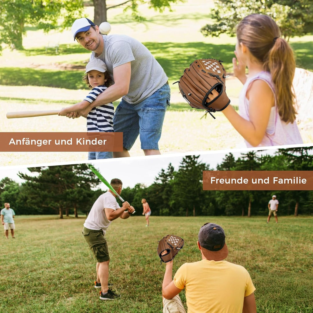 LeapBeast Baseball Handschuhe - Softball Handschuhe mit Einem Ball, Erwachsenen Baseball Training We