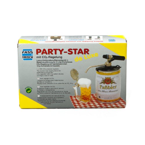 Kohlensäure Zapfanlage"Party-Star de Luxe" mit CO²-Regelung - Bierzapfanlage Bierzapfgerät für 5 L F