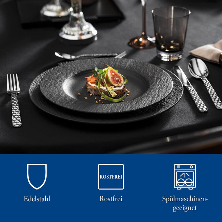 Villeroy und Boch Boston Tafelbesteck für bis zu 6 Personen, 24-teilig, Edelstahl Tafelbesteck | 24-