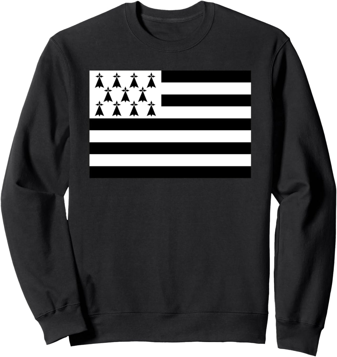 Bretagne Flagge Fahne Urlaub Bretonen Frankreich Sweatshirt