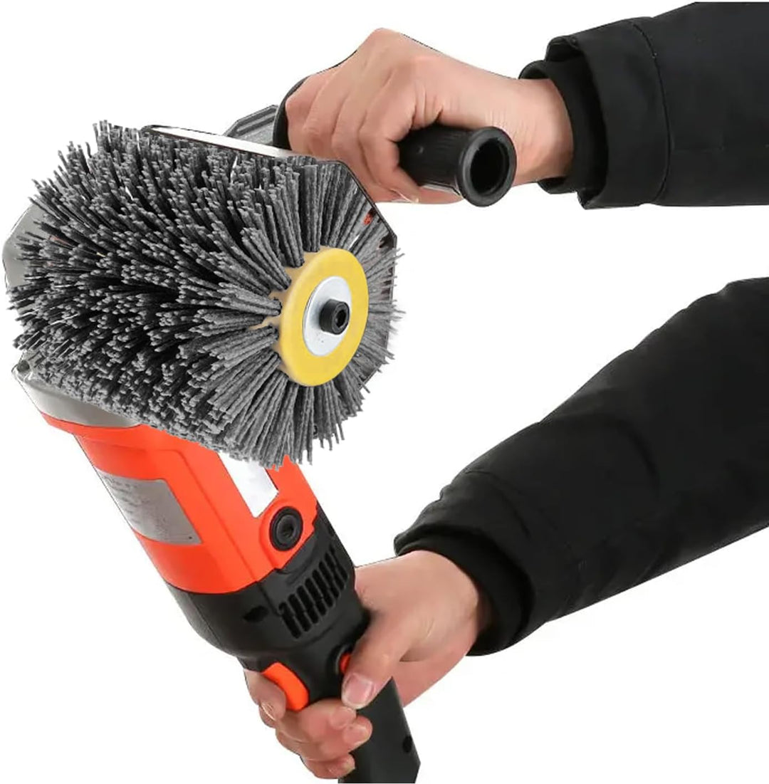 Schleifbürsten: 120 Körnung 120x100mm Nylonbürste, Schleifwalze geeignet, Nylonbürste für für Satini