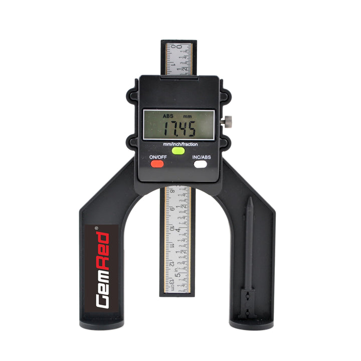 Digitaler Tiefenmesser, GemRed Höhenmesser Präzision 0-80 mm mit Magnetischen Füssen für Frästisch,