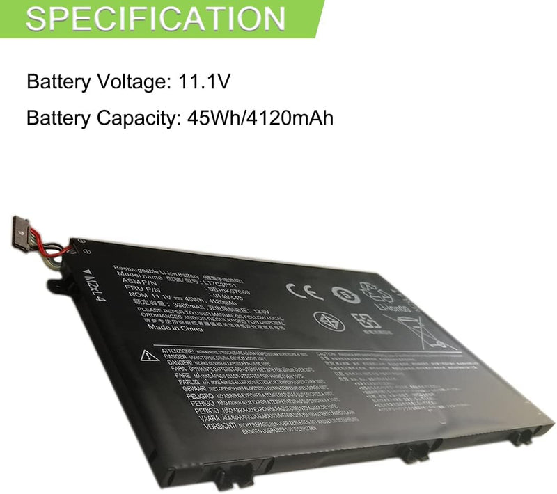 XITAIAN 11.1V 45Wh 4120mAh L17C3P51 L17M3P52 L17L3P51 L17M3P52 Ersatz Laptop Akku für Lenovo ThinkPa