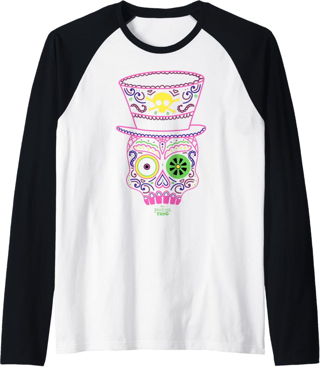 Disney Princess And The Frog Neon Tarot Card Raglan