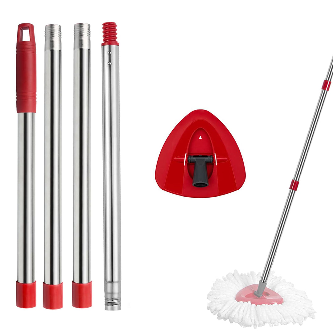 Spin Mop Set Kompatibel mit Vileda Turbo 2in1 EasyWring&Clean,1 Griff + 1 Base Grossartig für Wischm