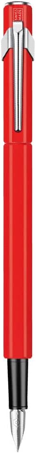 Caran d'Ache Metall- Füllfederhalter 849 rot matt Feder F