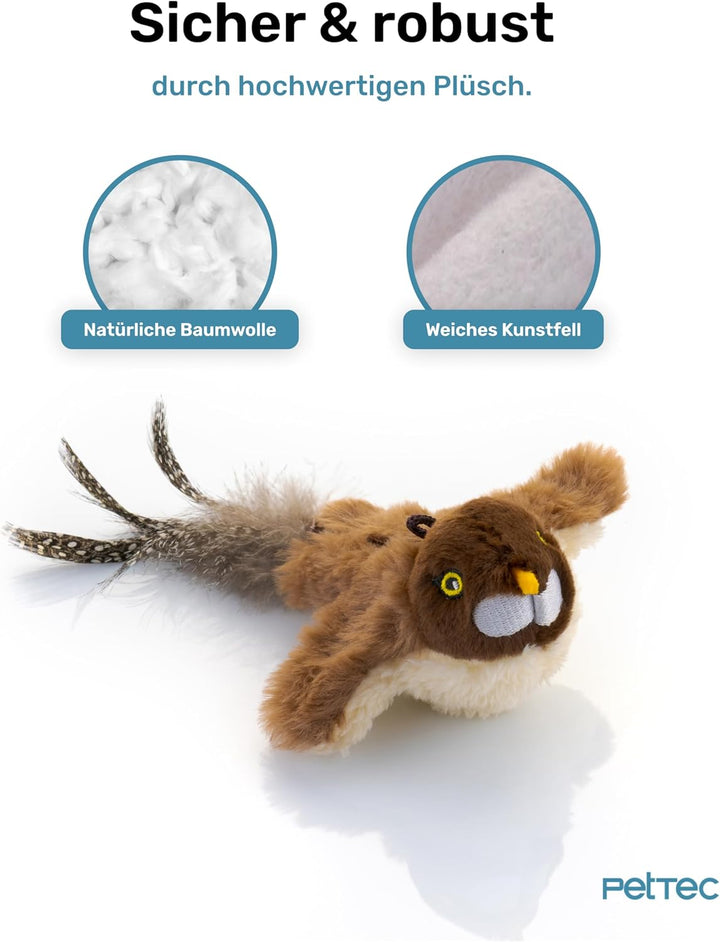 PetTec® Interaktives Katzenspielzeug Elektrisch [DAS ORIGINAL] Selbstbeschäftigung - Katzenspielzeug