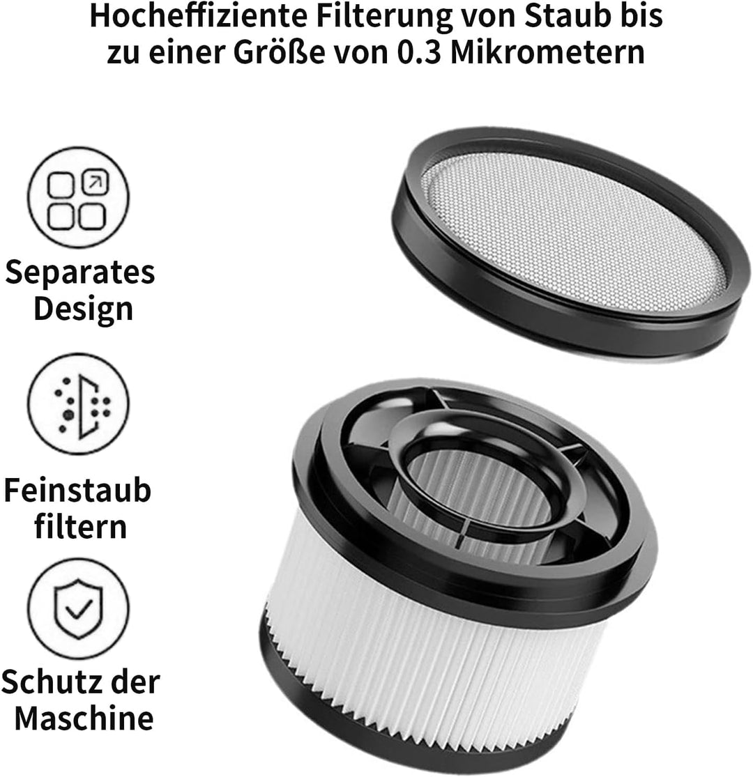 GIONAR 7 Stück Filtersätze inklusive Reinigungsbürste, Hepa Vorfilter Staubsauger für Dreame T10 / T