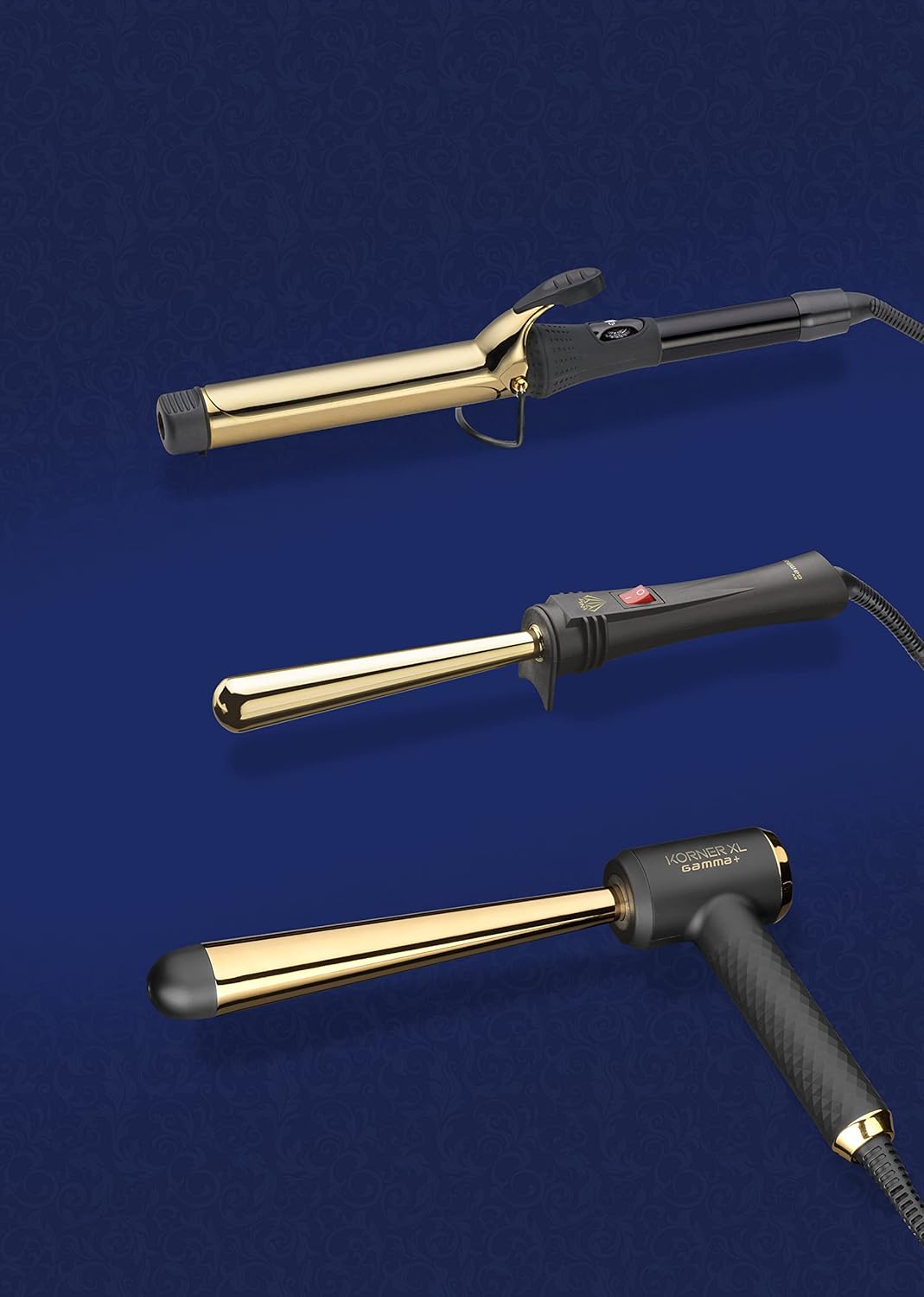 Gamma + Curling Iron reverse Gold Edition 25-13mm