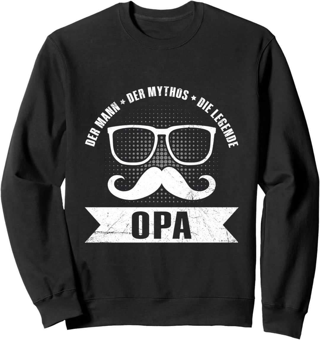 Der Mann Der Mythos Die Legende Opa Lustig Grossvater Sweatshirt