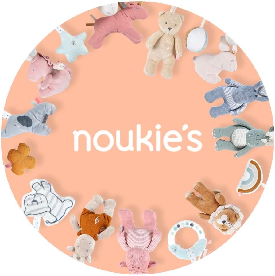Noukie's - Baby-Aktivitätsspirale Babou & Kendi - Lernspiel aus Veloudoux - Für Kinderbett, Laufgitt