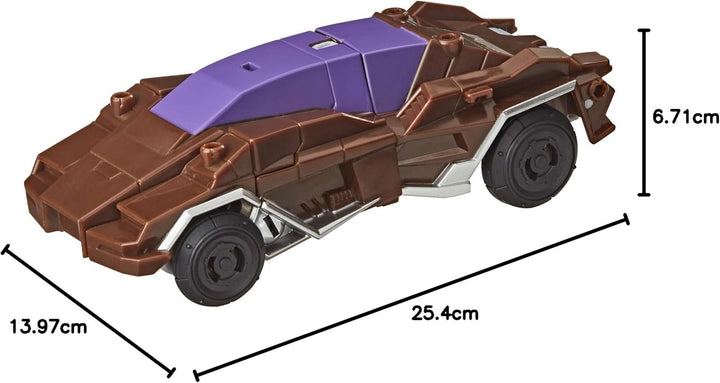 Transformers Bumblebee Cyberverse Adventures Battle Call Trooper-Klasse Wildwheel Figur, stimmenakti