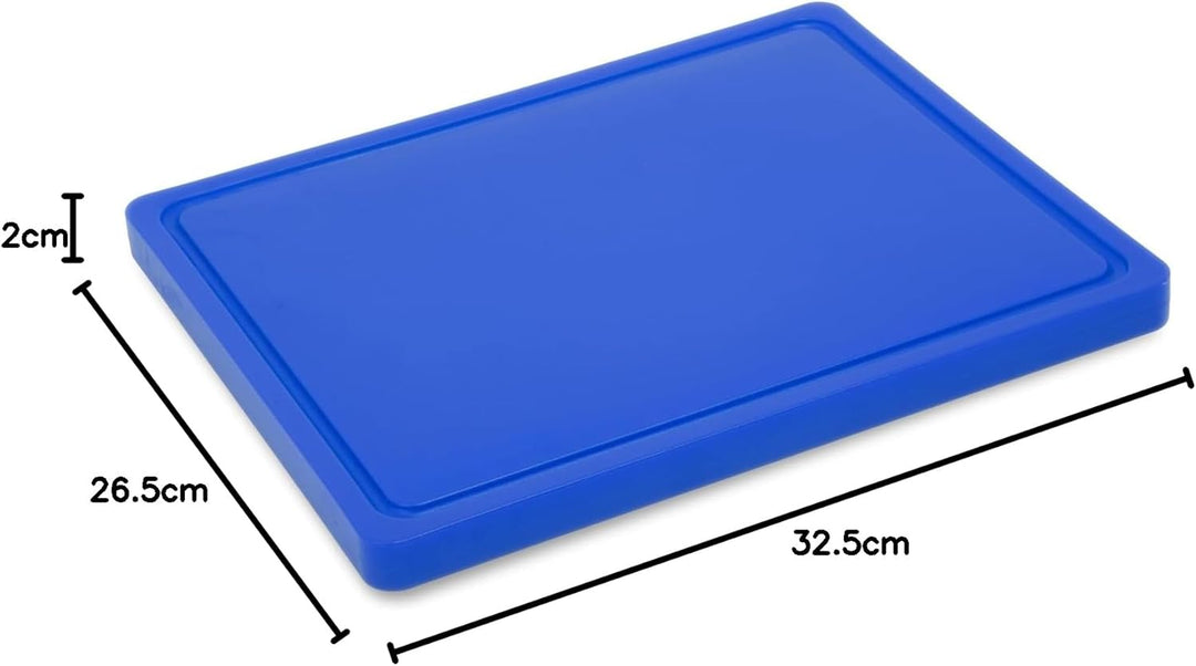 METRO Professional Schneidebrett, GN 1/2, hochdichtes Polyethylen (HDPE), 32.5 x 26.5 x 2 cm (blau),