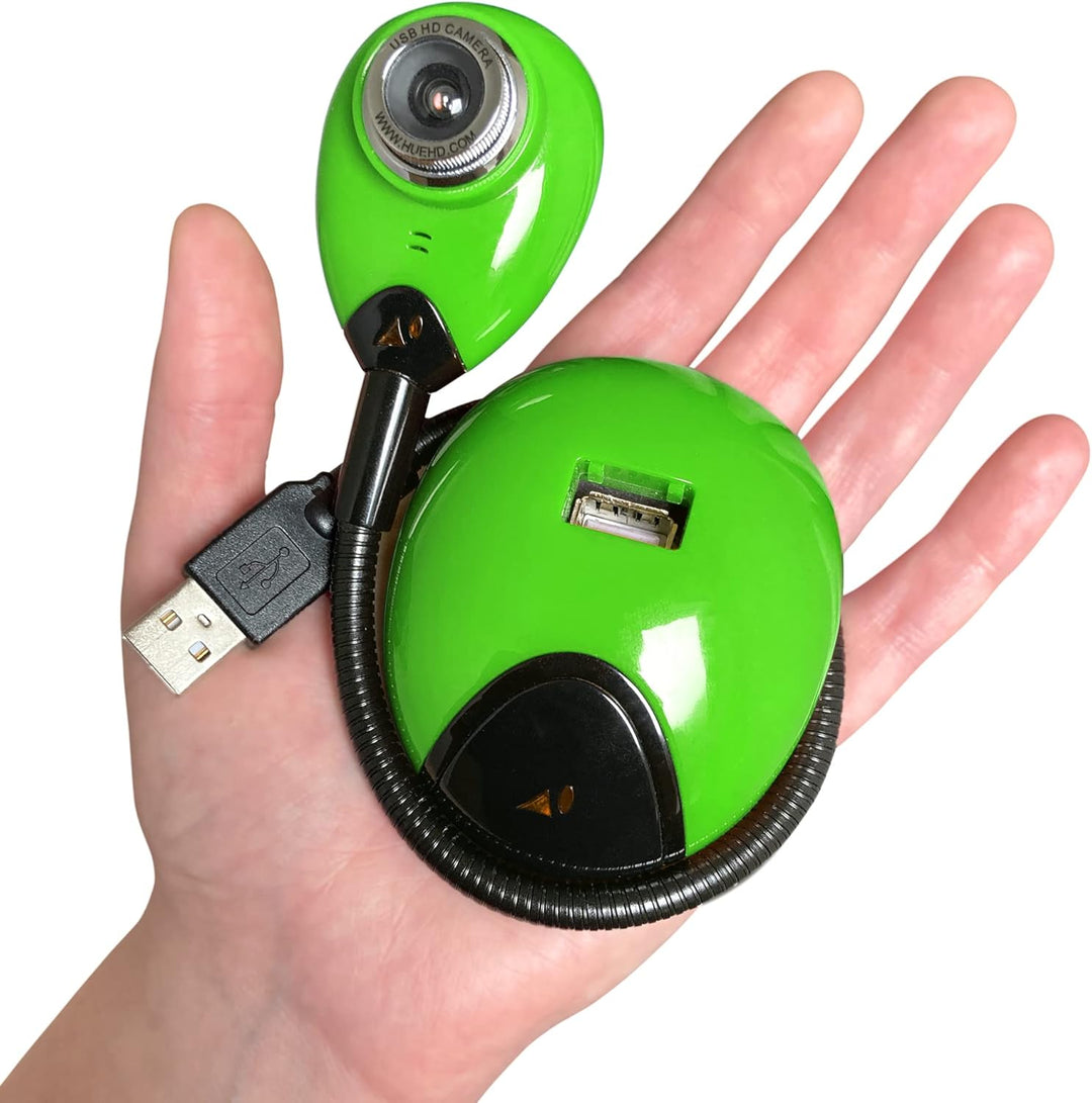 HUE HD Mobile USB Kamera und Visualizer (Kamera in Grün mit Tragetasche), Kamera in Grün mit Trageta