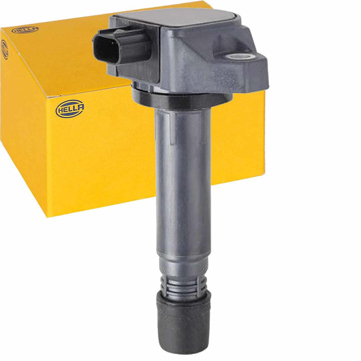 HELLA 5DA 358 000-991 Zündspule - 12V - 3-polig - Kerzenschachtzündspule - geschraubt