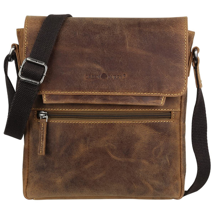 Greenburry Vintage Umhängetasche Leder 22 cm