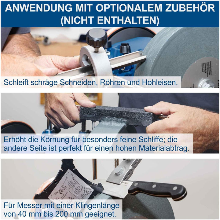 Scheppach Nass-Schleifsystem Tiger 7000s (Nass-Schleifmaschine mit 200W Induktions-Motor, Edelkorund