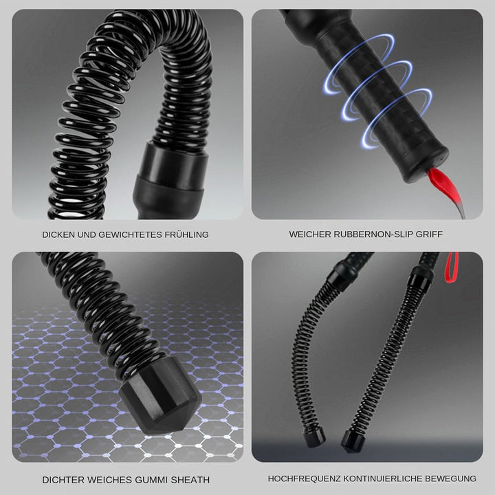 Battle Ropes Ohne Seil, Kabellose Kampfseile für Heimfitness, Trainingsseil Seillos, Battle Ropes Üb