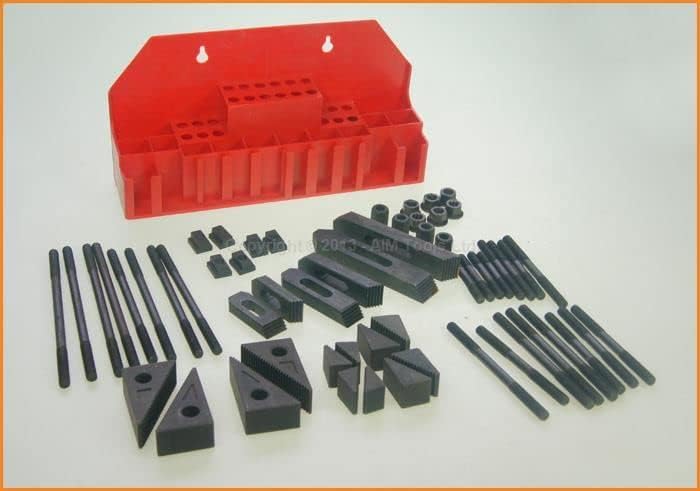 KATSU spannpratzen Sortiment 58-tlg M10 Metrisches Engineering Präzisions T-Nuten für CNC Drehmaschi
