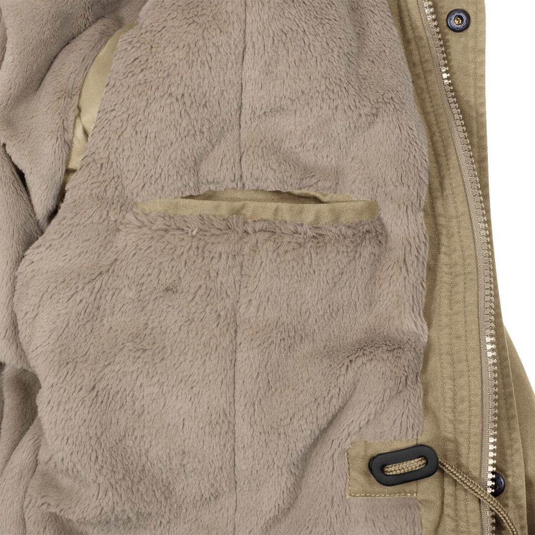 bw-online-shop Winterparka Fishtail mit Futter Herren Parka Jacke S Camel, S Camel