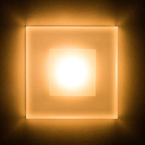 meerkatsysteme 10er SET LED Treppenbeleuchtung Premium SunLED Max 230V 3W Warmweiss Glas Hochwertig