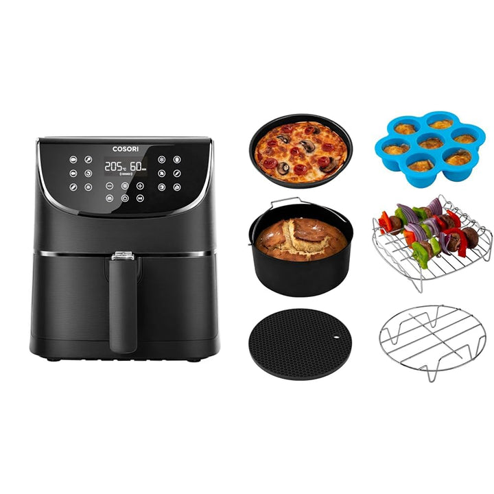 COSORI Heissluftfritteuse 5,5L XXL Friteuse Heissluft Fritteusen ohne Öl, Airfryer mit Digitalem LED