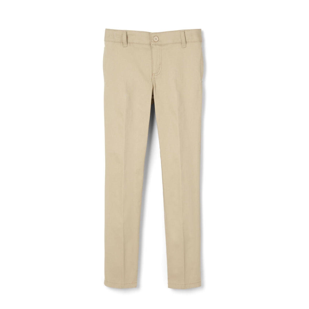 French Toast Mädchen-Hose, verstellbare Taille, Stretch-Twill, gerades Bein 4 Jahre Khaki, 4 Jahre K