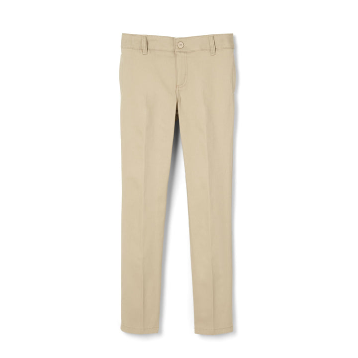 French Toast Mädchen-Hose, verstellbare Taille, Stretch-Twill, gerades Bein 4 Jahre Khaki, 4 Jahre K