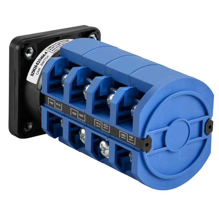 Heschen Universal Drehschalter SZW26-63/D404.4 660V 63A ON-OFF-ON 3 Positionen 4 Phasen 4NO+4NC 16 K