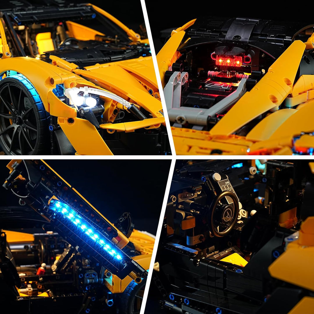 BRIKSMAX Led Licht für LEGO McLaren P1 42172 - Compatible with Lego Technic Bausteinen Modell - Ohne