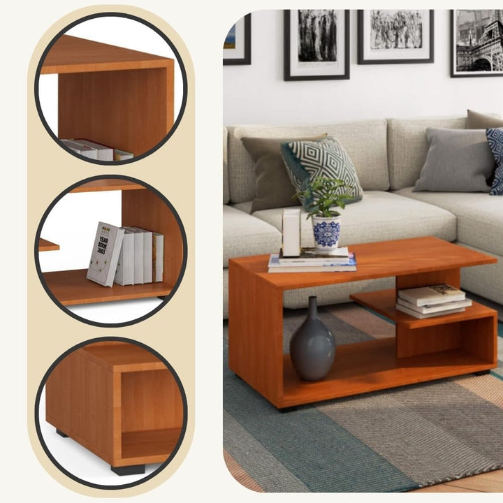 AKORD Couchtisch Holz | Pin 90 x 45 x 51 cm | Schrank für Wohnzimmer | Schlafzimmer Schrank | Minima