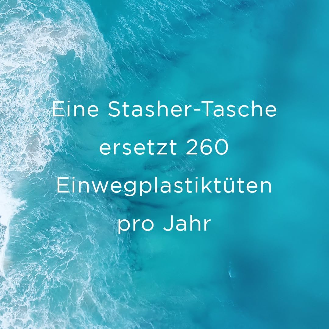 Stasher Bag Premium Silikonbeutel wiederverwendbar für Lebensmittel, Stand Up Mini Bag, Aqua, Dauerh