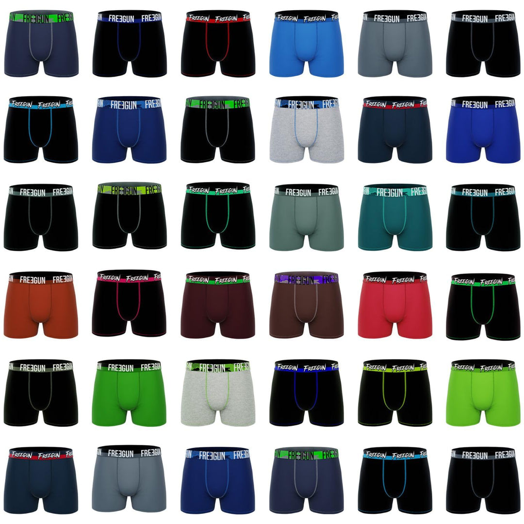FREEGUN Herren Boxer FG/1/BCX5/MULTILOT Boxershorts L Gris, L Gris