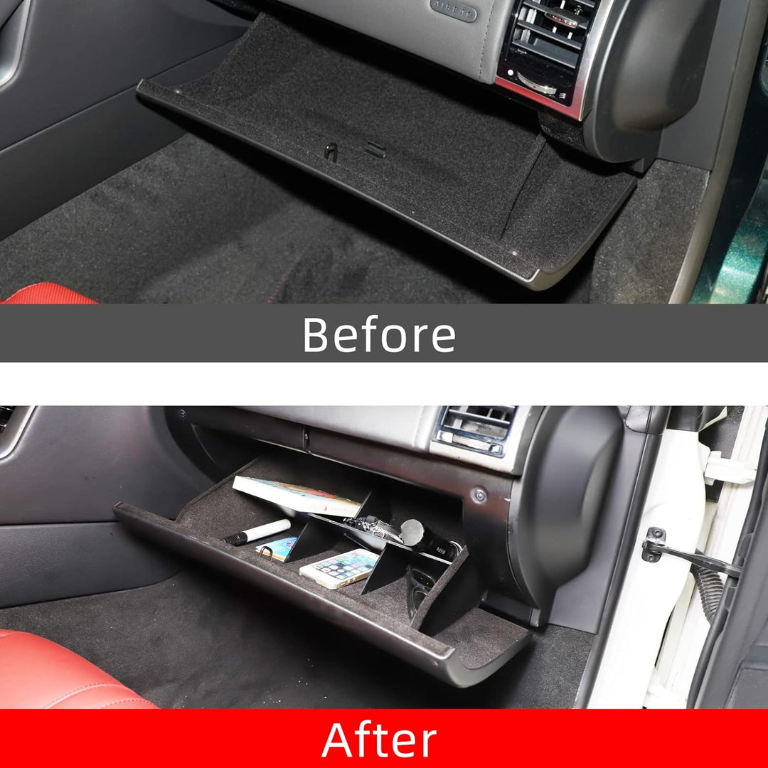 DIYUCAR Auto-Mittelkonsole Handschuhfach Trennwand Aufbewahrung Handschuhfach Organizer Tablett für