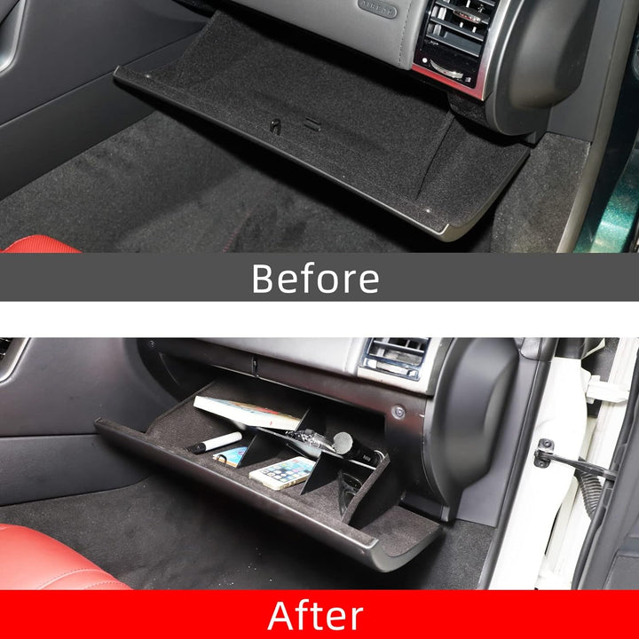 DIYUCAR Auto-Mittelkonsole Handschuhfach Trennwand Aufbewahrung Handschuhfach Organizer Tablett für