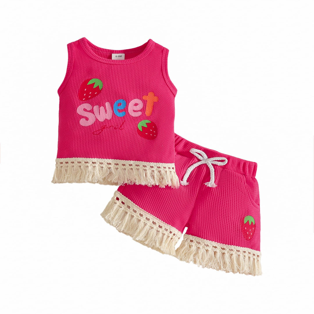 Kleinkind Baby Mädchen Kleidung Blumen Rüschen T-Shirts Tops Shorts Süsse Sommer Kleidung Sets 6-9 M
