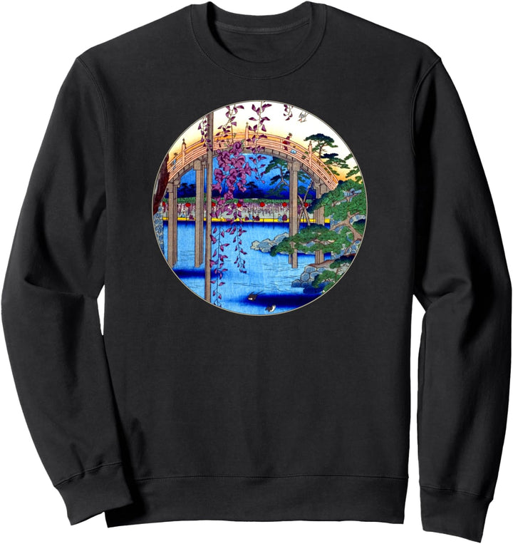 Berühmte Klassische Japanische Kunst: Kameido Tenjin Schrein Sweatshirt