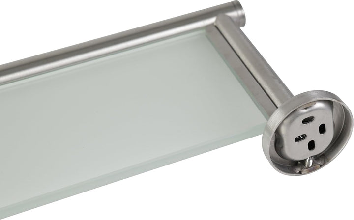 axentia Wand Glasregal Neapel-Badablage-Glasablage für Bad, Küche und Wohnzimmer-Wandablage zum Bohr