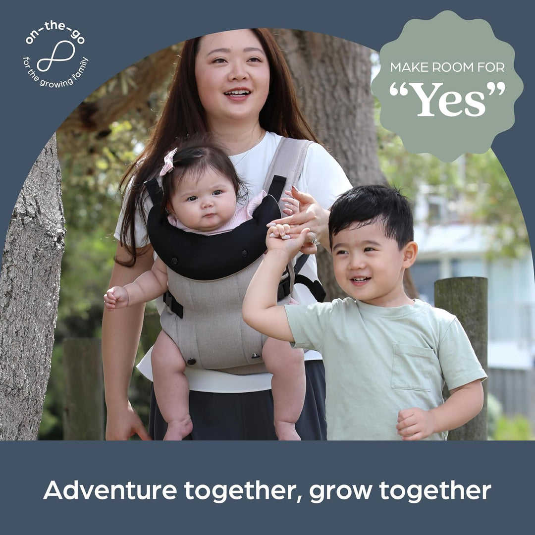 Dreambaby Journey Adjustable 3-in-1 Baby Carrier for Newborn to Toddler up to 15kg - Comfortable, Ve