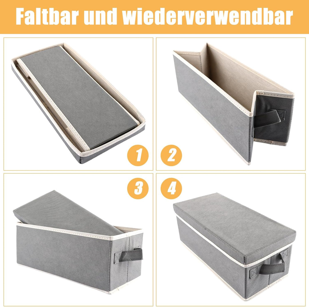 4 Stück CD-Aufbewahrungsbox, 36X16X14CM DVD Aufbewahrungsbox, CD-Hülle DVD Box CD Boxes für Zuhause,