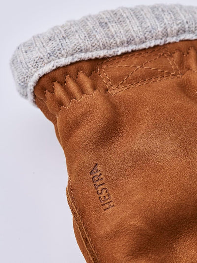 Hestra Joar Nubuck Handschuhe Fingerhandschuhe Lederhandschuhe Mit Futter, Braun 10