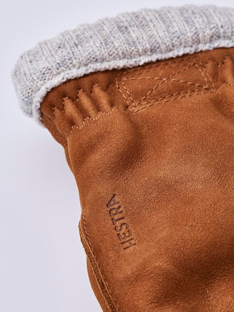 Hestra Joar Nubuck Handschuhe Fingerhandschuhe Lederhandschuhe Mit Futter, Braun 10