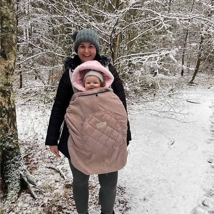 Bebear Winterbezug für Babytrage Warm Universal Hoodie Babytragebezug für alle Jahreszeiten(New Dark