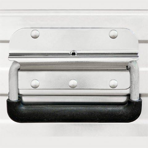 Enders Alubox 29 L mit Schloss Set - Aluminium Box 0,8 mm Wandstärke, spritzwasserdicht, stapelbar -